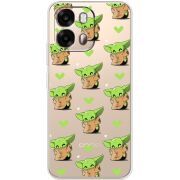 Прозорий чохол BoxFace OPPO A6s 4G Pattern Baby Yoda