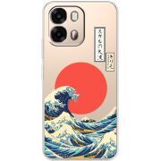 Прозорий чохол BoxFace OPPO A6s 4G Большая волна в Канагаве