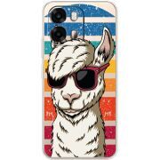 Прозорий чохол BoxFace OPPO A6s 4G Стильна Лама