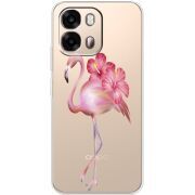 Прозорий чохол BoxFace OPPO A6s 4G Floral Flamingo