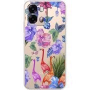 Прозорий чохол BoxFace OPPO A6s 4G Flamingo