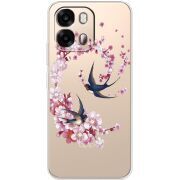 Чохол зі стразами OPPO A6s 4G Swallows and Bloom