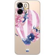 Чохол зі стразами OPPO A6s 4G Pink Air Baloon