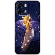 Чохол зі стразами OPPO A6s 4G Girl with Umbrella