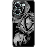 Чохол BoxFace Poco X8 Pro Black and White Roses