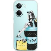 Прозорий чохол BoxFace Poco X8 Pro City Girl