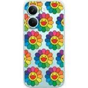 Прозорий чохол BoxFace Poco X8 Pro Hippie Flowers