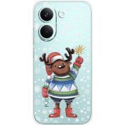 Прозорий чохол BoxFace Poco X8 Pro Christmas Deer with Snow