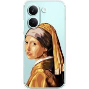 Прозорий чохол BoxFace Poco X8 Pro Девушка с жемчужной серёжкой