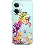 Прозорий чохол BoxFace Poco X8 Pro Colorful Giraffe