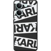 Чорний чохол BoxFace Poco X8 Pro White Karl