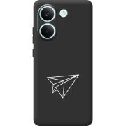 Чорний чохол BoxFace Poco X8 Pro Paper Plane