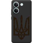 Чорний чохол BoxFace Poco X8 Pro Ukrainian Trident