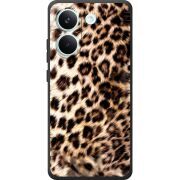 Чорний чохол BoxFace Poco X8 Pro Леопардовий