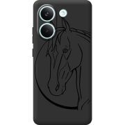 Чорний чохол BoxFace Poco X8 Pro Horse