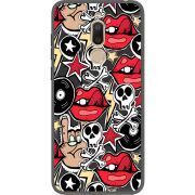 Черный чехол Uprint Meizu M6T Rock Graffiti