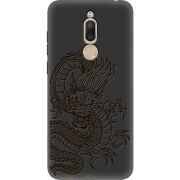 Черный чехол Uprint Meizu M6T Chinese Dragon