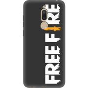 Черный чехол Uprint Meizu M6T Free Fire White Logo