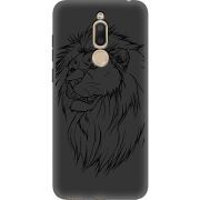 Черный чехол Uprint Meizu M6T Lion