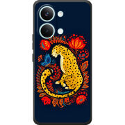 Чохол BoxFace Poco X8 Pro Max Petrykivka Leopard