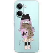 Прозорий чохол BoxFace Poco X8 Pro Max Winter Morning Girl