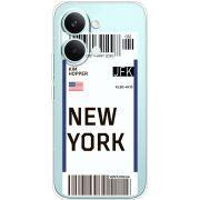 Прозорий чохол BoxFace Poco X8 Pro Max Ticket New York