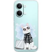 Прозорий чохол BoxFace Poco X8 Pro Max Cat Style