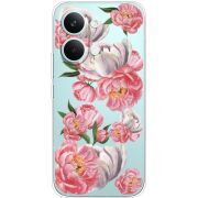 Прозорий чохол BoxFace Poco X8 Pro Max Peony Watercolor Style