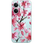 Прозорий чохол BoxFace Poco X8 Pro Max Pink Magnolia