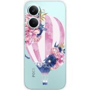 Чохол зі стразами Poco X8 Pro Max Pink Air Baloon