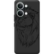 Чорний чохол BoxFace Poco X8 Pro Max Lion