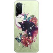 Чохол зі стразами Xiaomi Redmi A7 Pro Cat in Flowers