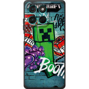 Чохол BoxFace Moto G77 Minecraft Graffiti