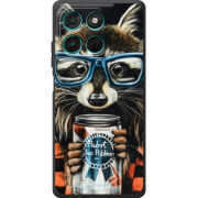 Чохол BoxFace Moto G77 Енот с банкой