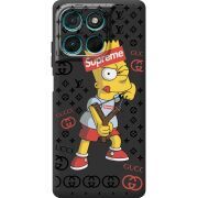 Чорний чохол BoxFace Moto G77 Yellow Fun