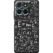 Чорний чохол BoxFace Moto G77 E=mc2