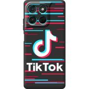 Чорний чохол BoxFace Moto G77 Tik Tok