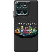 Чорний чохол BoxFace Moto G77 Among Us Impostors