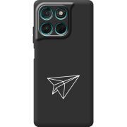 Чорний чохол BoxFace Moto G77 Paper Plane