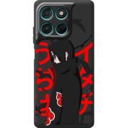Чорний чохол BoxFace Moto G77 Учиха Итачи