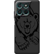 Чорний чохол BoxFace Moto G77 Grizzly Bear