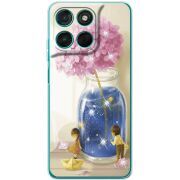 Чохол зі стразами Moto G77 Little Boy and Girl
