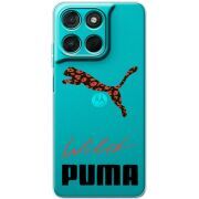 Прозорий чохол BoxFace Moto G77 Wild Cat