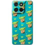 Прозорий чохол BoxFace Moto G77 Pattern Baby Yoda