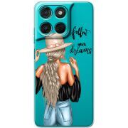Прозорий чохол BoxFace Moto G77 Follow Your Dreams