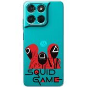 Прозорий чохол BoxFace Moto G77 siquid game люди в красном