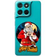 Прозорий чохол BoxFace Moto G77 Cool Santa