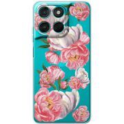 Прозорий чохол BoxFace Moto G77 Peony Watercolor Style