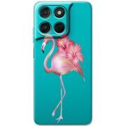 Прозорий чохол BoxFace Moto G77 Floral Flamingo