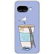Прозорий чохол BoxFace Google Pixel 10A Segull in Cofee Pool